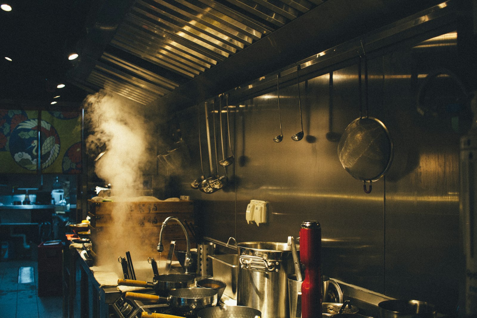 Hands with a rolling pin, kitchen prep