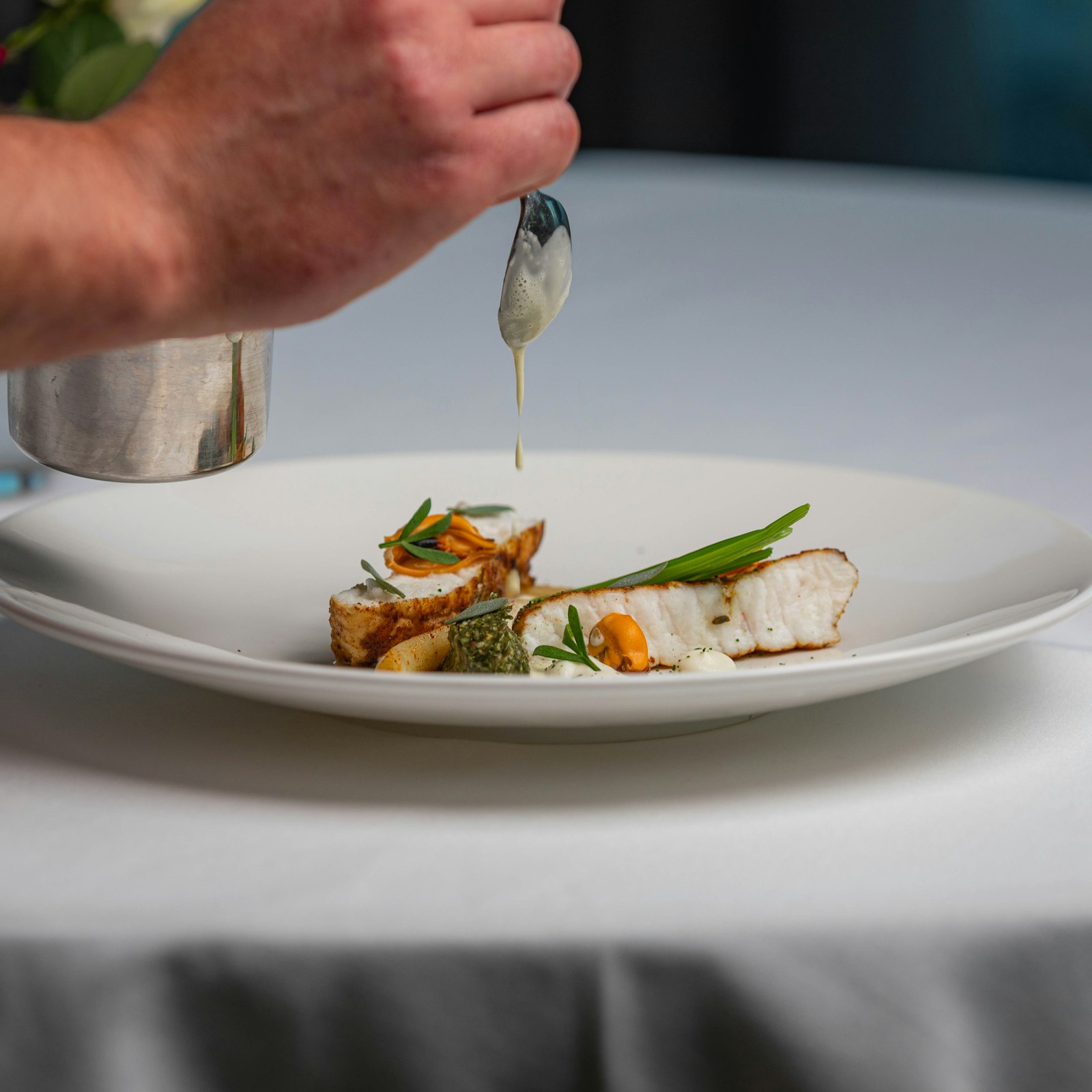 Plated fine dining starter